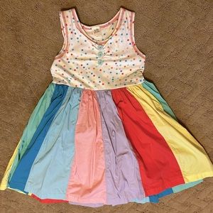 Wildflowers Rainbow dress, size 8